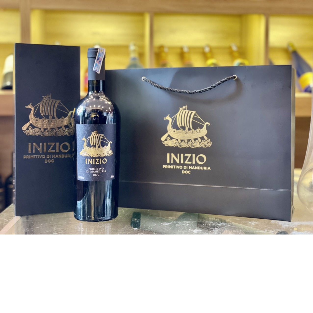 Sét rượu vang Inizio 1 chai cao cấp