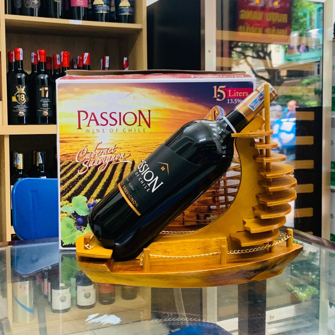 Kệ thuyền rượu vang Passion