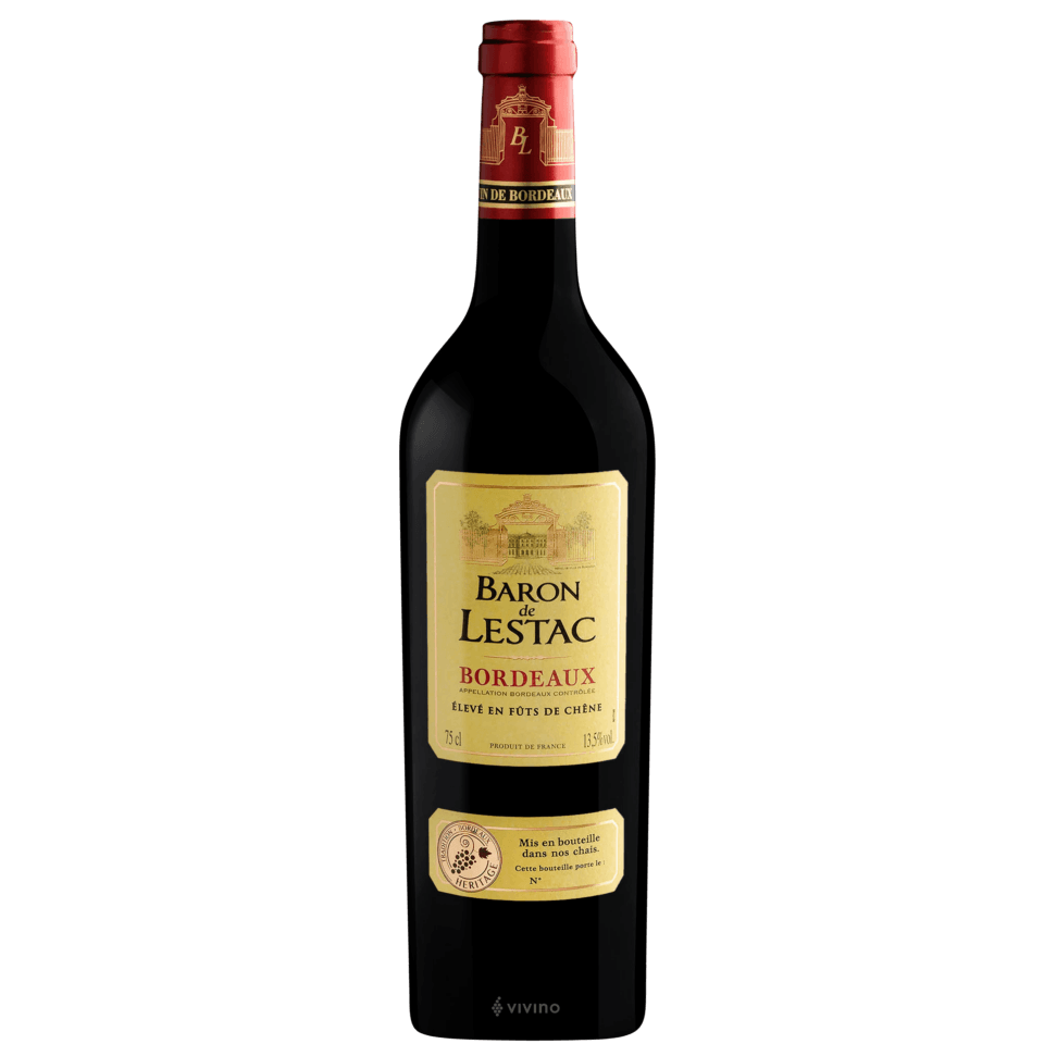 Rượu vang Pháp Baron De Lestac Bordeaux.