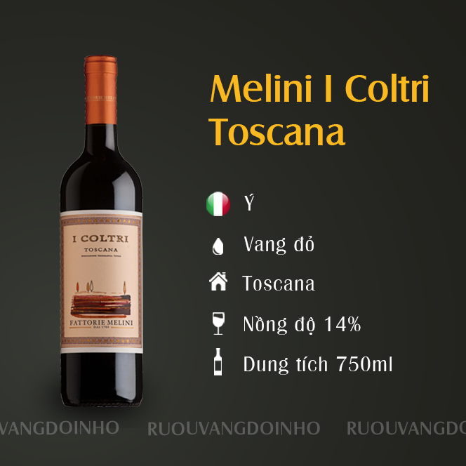 Rượu vang Ý Melini I Coltri Toscana IGT